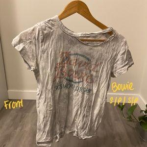 David Bowie T-shirt With Slit on Neck